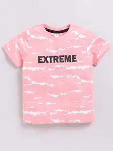 Ginie Boys Camouflage Printed Pure Cotton T-shirt