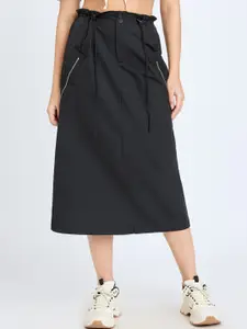 FREAKINS Side-Zipped Midi Skirts