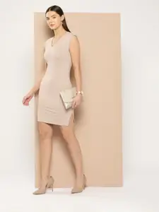 Chemistry Women Bodycon Solid Mini Dress