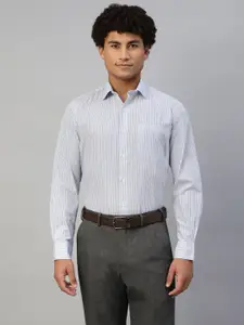 DON VINO Comfort Vertical Striped Spread Collar Cotton Formal Shirt