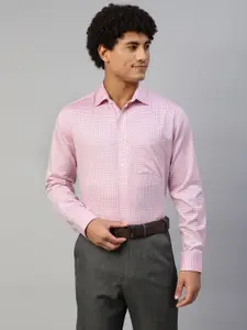 DON VINO Comfort Micro Ditsy Printed Spread Collar Cotton Formal Shirt