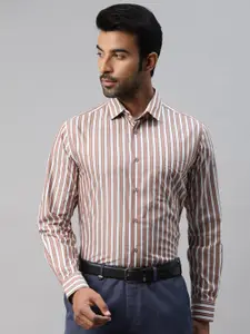 DON VINO Comfort Slim Fit Striped Cotton Formal Shirt