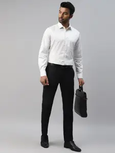 DON VINO Comfort Slim Fit Grid Tattersall Checked Cotton Formal Shirt