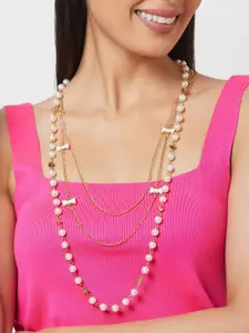Globus Gold-Plated Beaded Layered Necklace