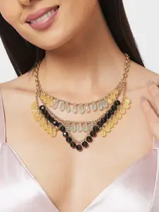 Globus Brass-Toned Brass-Plated Layered Necklace