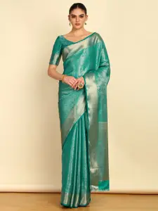 Soch Woven Design Zari Fusion Saree