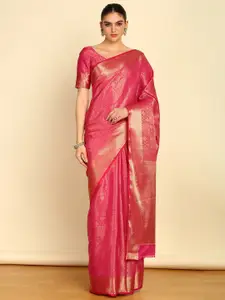 Soch Ethnic Motifs Woven Design Zari Saree