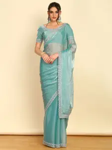 Soch Beads And Stones Embellished Organza Saree