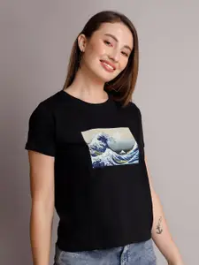 VISO Women Raw Edge T-shirt