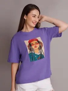 VISO Women Printed Pockets T-shirt