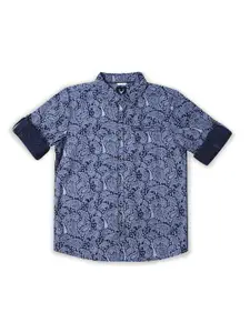 Allen Solly Junior Boys Slim Fit Printed Pure Cotton Casual Shirt