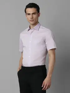 Louis Philippe Classic Fit Textured Pure Cotton Formal Shirt