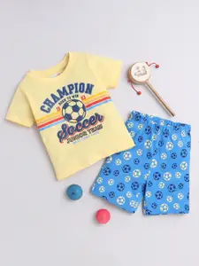 BUMZEE Boys Printed Top with Shorts
