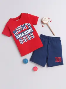 BUMZEE Boys Printed Top with Shorts