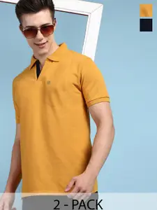 Lux Cozi Pack Of 2 Polo Collar Anti Odour Pockets T-shirt