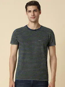 Allen Solly Striped Pure Cotton T-shirt
