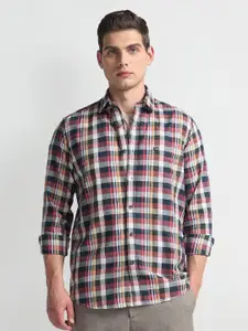 Arrow Sport Tartan Checked Slim Fit Pure Cotton Casual Shirt
