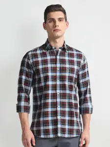 Arrow Sport Manhattan Slim Fit Checked Pure Cotton Casual Shirt