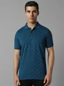 Louis Philippe Sport Conversational Printed Polo Collar Slim Fit T-shirt