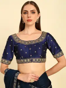 Soch Embroidered Zari Saree Blouse