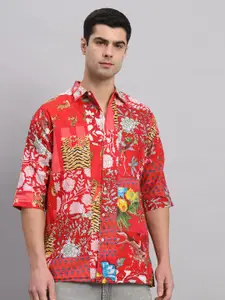 HANDICRAFT PALACE Men Comfort Floral Opaque Printed Casual Shirt