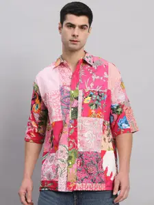HANDICRAFT PALACE Men Comfort Floral Opaque Printed Casual Shirt