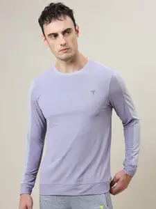 Technosport SS'24 Colourblocked Round Neck Long Sleeves Antimicrobial Slim Fit T-shirt