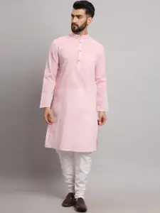 Latest Chikan Garments Band Collar Long Sleeves Straight Kurta