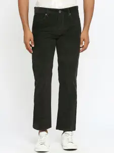Basics Men Tapered Fit Cotton Corduroy Trousers
