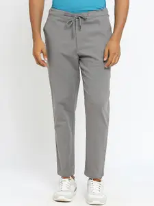Basics Men Relaxed Fit Mid-Rise Cotton Trousers