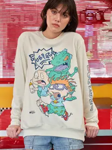 Bonkers Corner Women Printed Sweatshirt