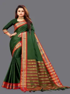 Paramparik Textile Woven Design Zari Mysore Silk Saree