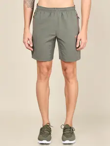 Technosport Men SS'24 Slim Fit Mid-Rise Antimicrobial Gym Sports Shorts