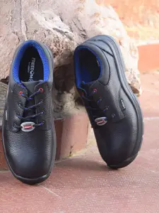 Liberty Mens Surksha2 Sj Solid Lace-Up Safety Shoes