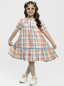 Somersault Girls Checked A-Line Dress
