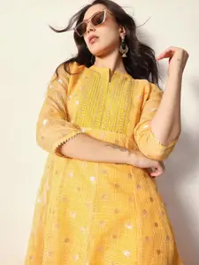 Ishin Geometric Embroidered Kurta