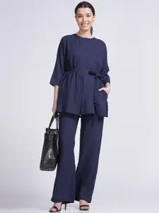 Saltpetre Belted Linen Top & Trousers Co-Ords Set