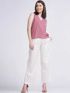 Saltpetre Kate V-Neck Sleeveless Top With Trousers Co-Ords