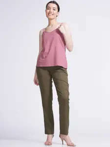 Saltpetre Holley Shoulder Straps Top With Mid-rise Trouser Co-Ords