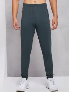 Technosport Men SS'24 Slim Fit Mid-Rise Antimicrobial Track Pants