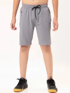 Technosport Boys SS'24 Mid-Rise Rapid-Dry Gym Sports Shorts