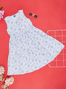 YU by Pantaloons Girls Floral Printed Fit and Flare Dress
