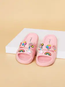 Pantaloons Junior Girls Self Design Sliders