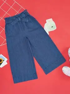 Pantaloons Junior Girls Flared Clean Look Cotton Jeans