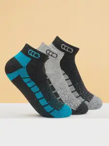 Ajile by Pantaloons Men Pack Of 3 Colorblocked Ankle-Length Socks