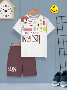 HELLCAT Boys Printed T-shirt with Shorts