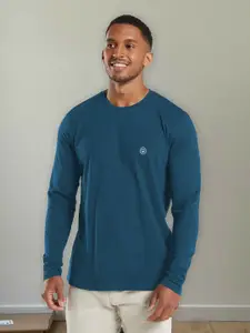 CHKOKKO Round Neck Long Sleeves Regular Fit T-shirt