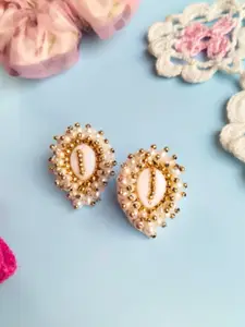 Sangria Beaded Bohemian Studs Earrings