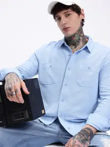 Kook N Keech Solid Regular Fit Knitted Long Sleeve Casual Shirt