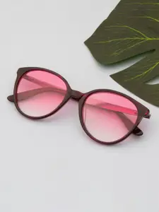 Ted Smith Women Cateye Sunglasses with Polarised Lens SPAZE_DEMI-PINK